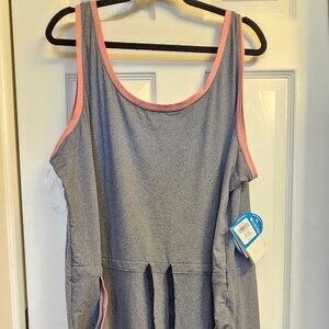 3xl Columbia Omni-Wick PFG Blue (Navy) Reel Relaxed Maxi Dress, Cinch Waist